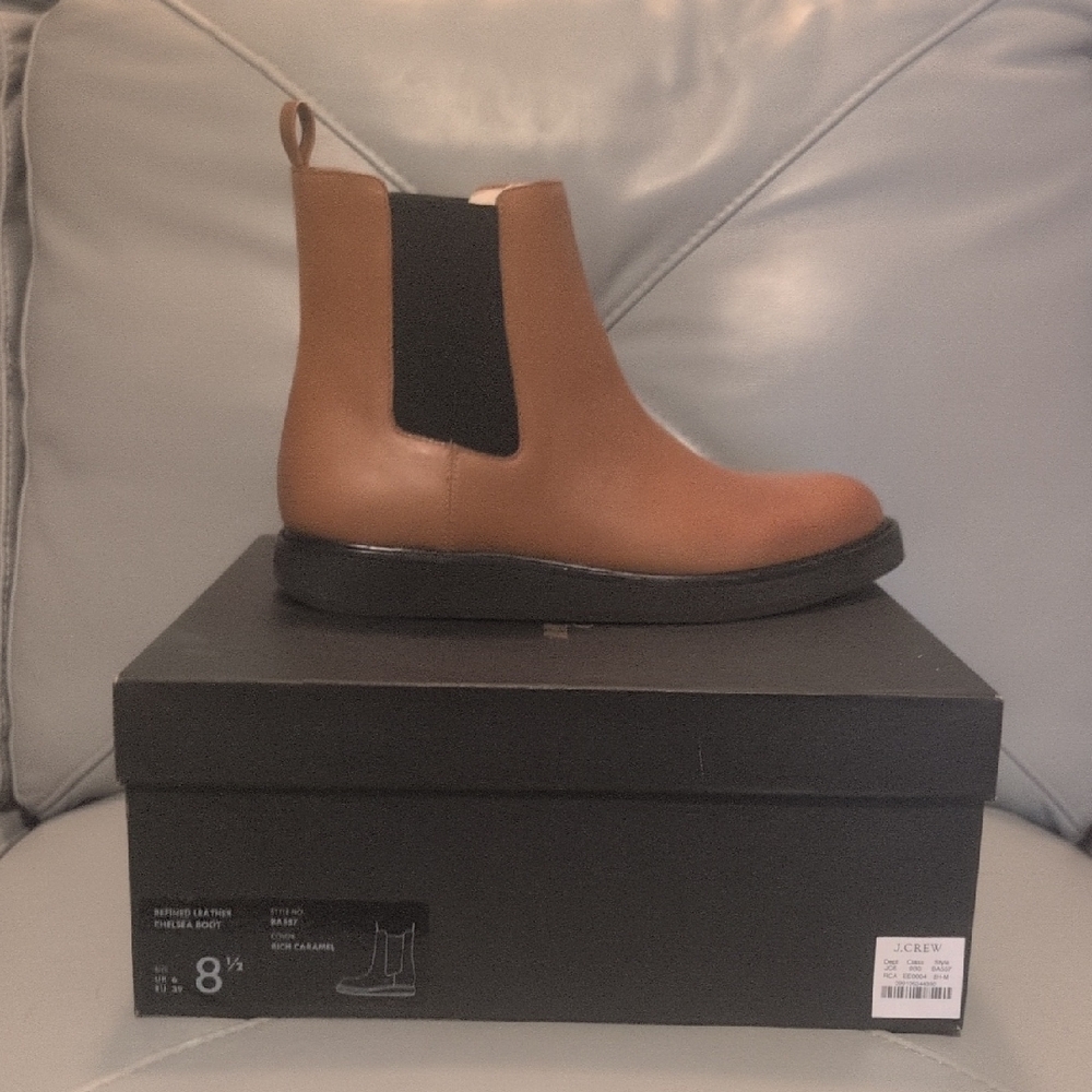 J Crew Women's Brown Chelsea Boots